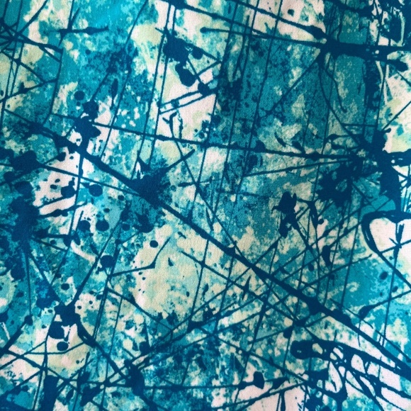 TYR Sz L Bayou Cutout Fit One Piece Swimsuit Turquoise High Cut Leg UPF 50 - Picture 7 of 9